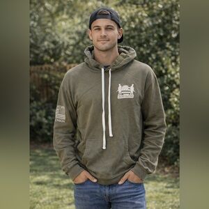 Next Level Apparel Army Green Men's Hoodie